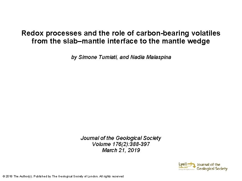 Redox processes and the role of carbon-bearing volatiles from the slab–mantle interface to the