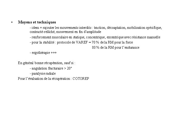  • Moyens et techniques - idem + rajouter les mouvements interdits : traction,