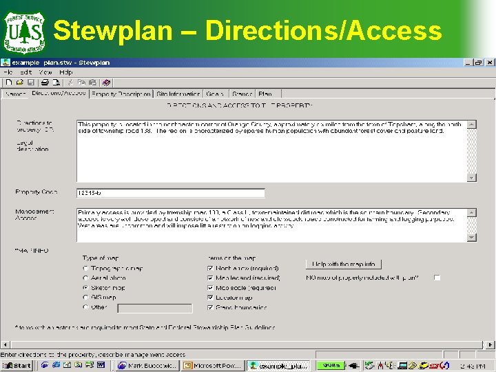 Stewplan – Directions/Access 