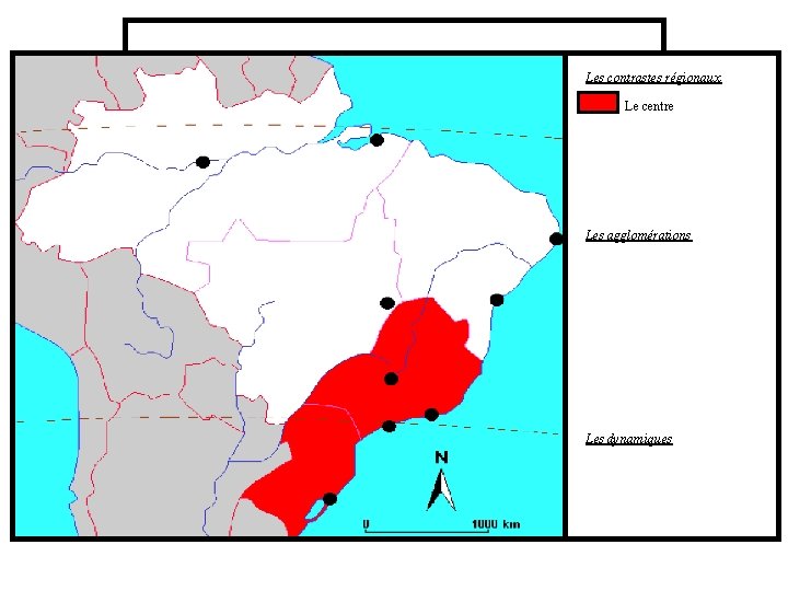 Les contrastes régionaux Le centre Les agglomérations Les dynamiques 