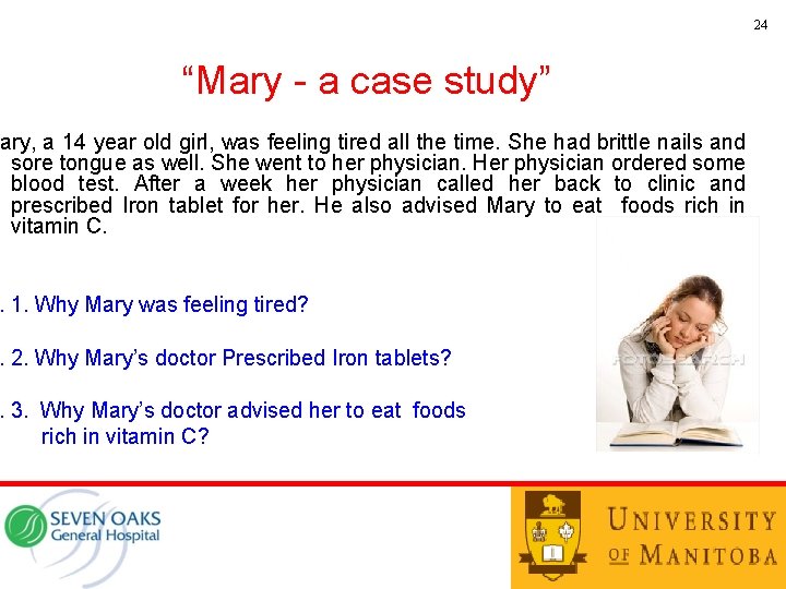 24 “Mary - a case study” ary, a 14 year old girl, was feeling