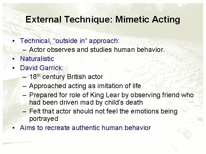 Mimetic Approach Chapter 9 Image Maker The Actor For it