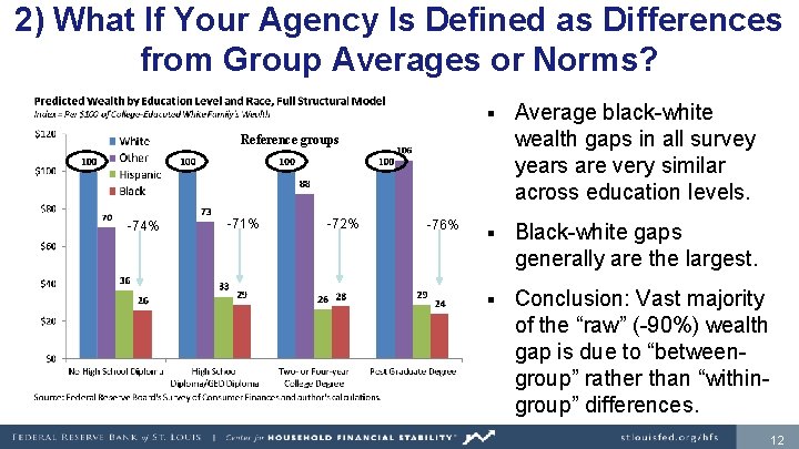 2) What If Your Agency Is Defined as Differences from Group Averages or Norms?