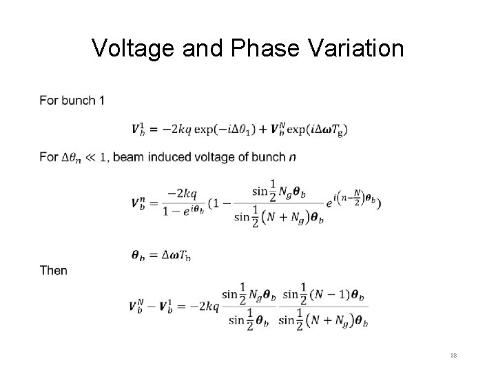 Voltage and Phase Variation • 28 