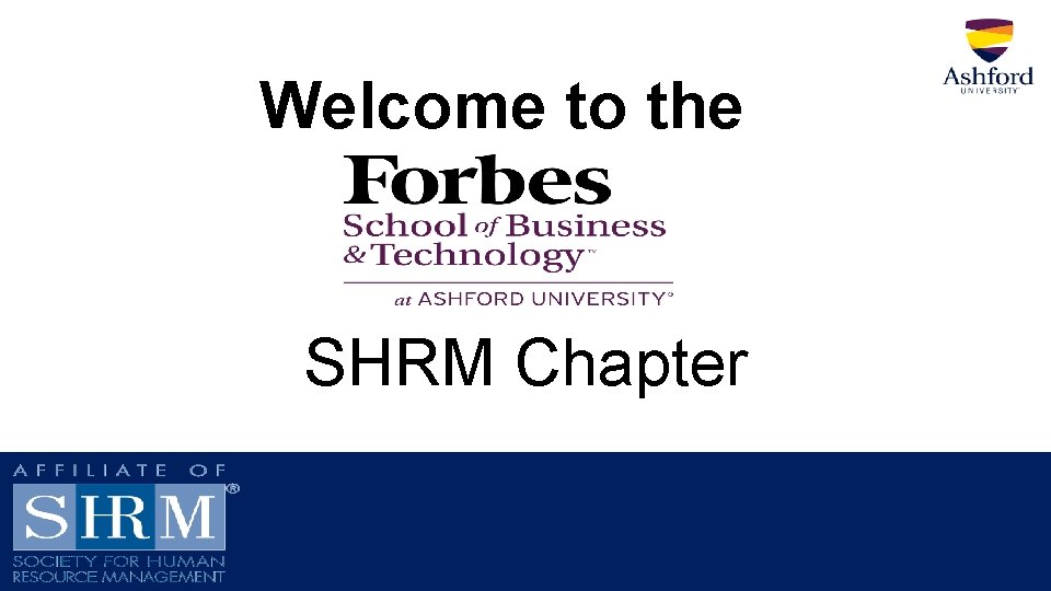 Welcome to the SHRM Chapter 