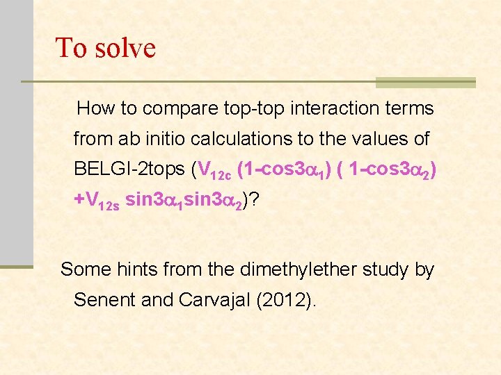 To solve How to compare top-top interaction terms from ab initio calculations to the