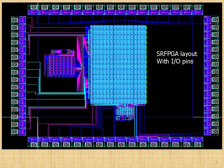 SRFPGA layout With I/O pins 5 