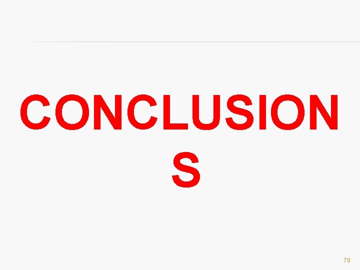 CONCLUSION S 78 