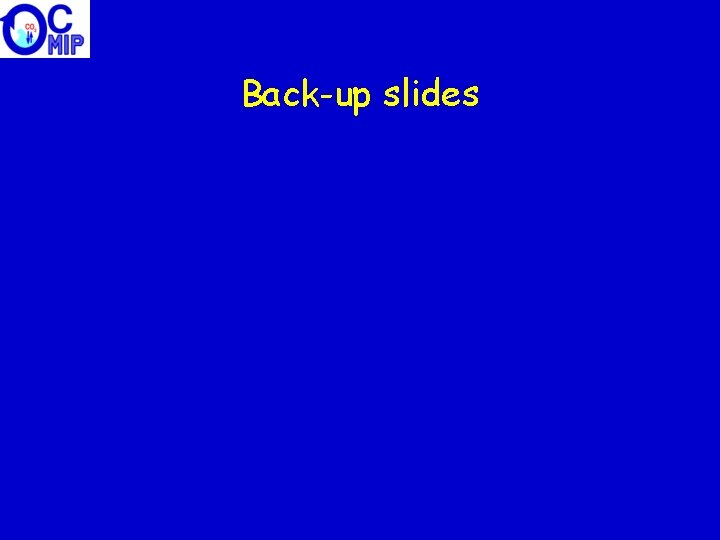 Back-up slides 