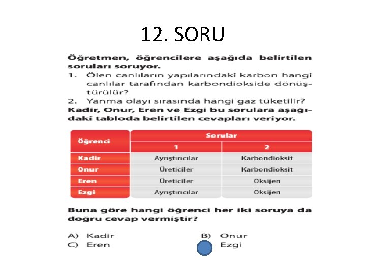 12. SORU 