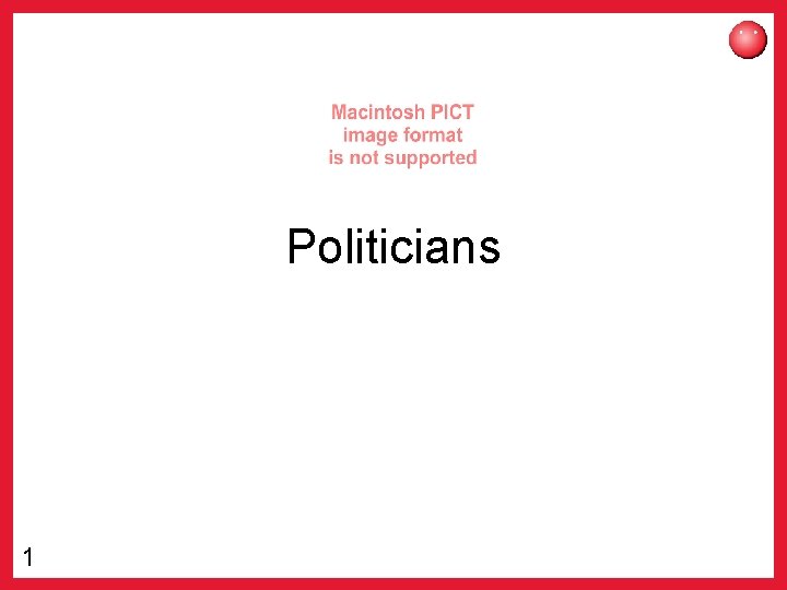 Politicians 1 