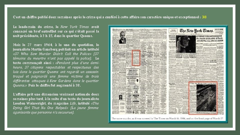 C’est un chiffre publié deux semaines après le crime qui a conféré à cette C’est un chiffre publié deux semaines après le crime qui a conféré à cette