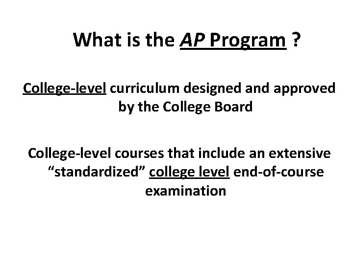 AP Advanced Placement DUAL ENROLLMENT NIGHT Monday January