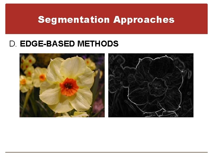 Segmentation Approaches D. EDGE-BASED METHODS 