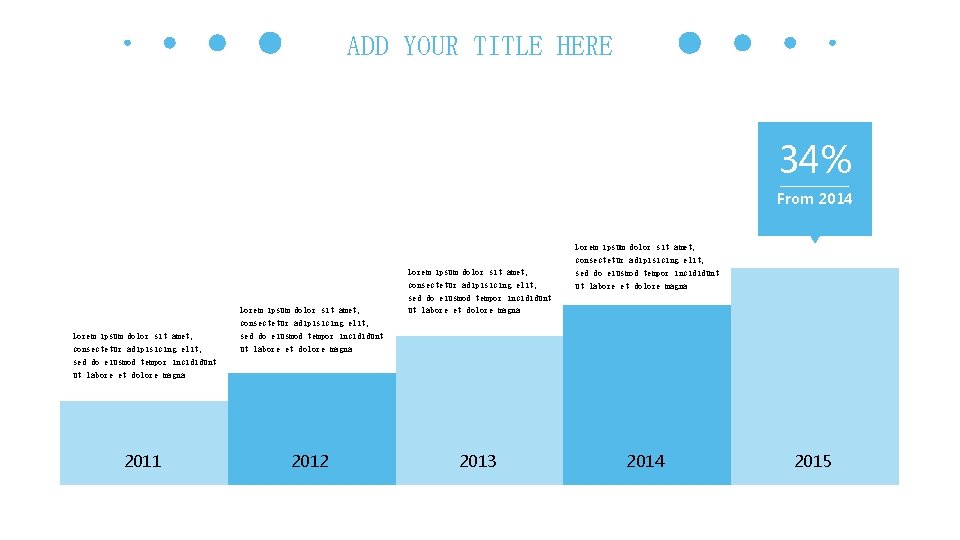 ADD YOUR TITLE HERE 34% From 2014 Lorem ipsum dolor sit amet, consectetur adipisicing