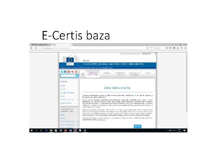 E-Certis baza 