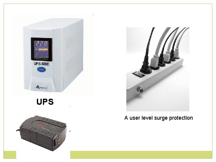 UPS A user level surge protection 