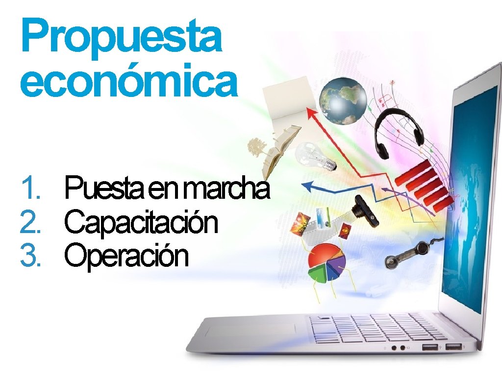 Propuesta económica 1. Puesta en marcha 2. Capacitación 3. Operación 