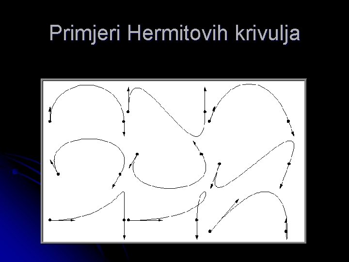 Primjeri Hermitovih krivulja 