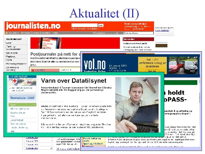 Aktualitet (II) 