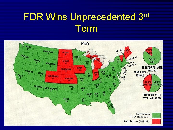 FDR Wins Unprecedented 3 rd Term 