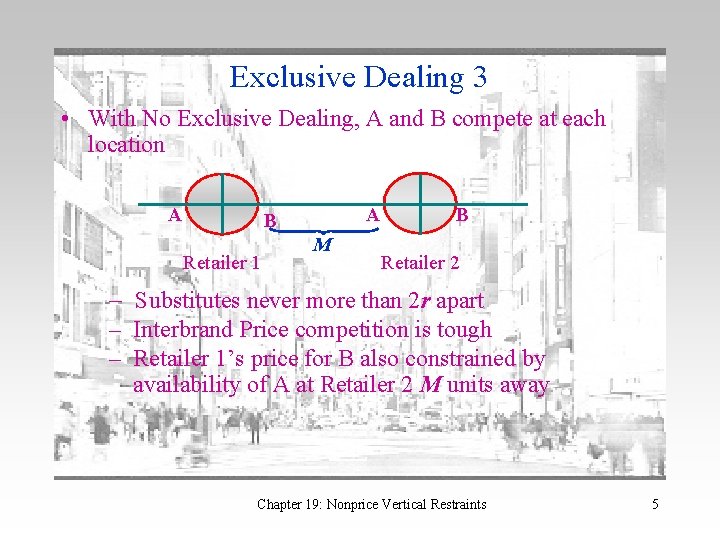 Exclusive Dealing 3 • With No Exclusive Dealing, A and B compete at each