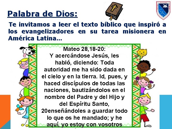 Palabra de Dios: Te invitamos a leer el texto bíblico que inspiró a los