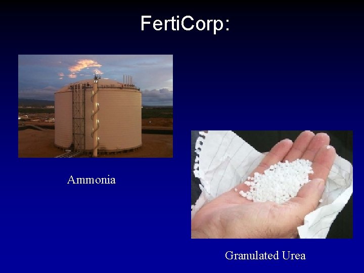 Ferti. Corp: Ammonia Granulated Urea 