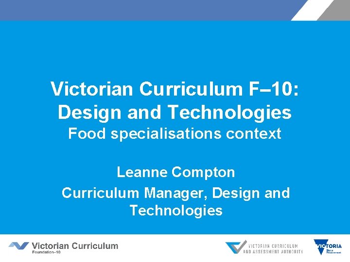 Welcome to Design and Technologies Food specialisations 7