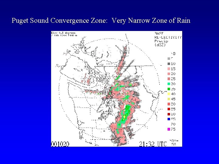 Puget Sound Convergence Zone: Very Narrow Zone of Rain 