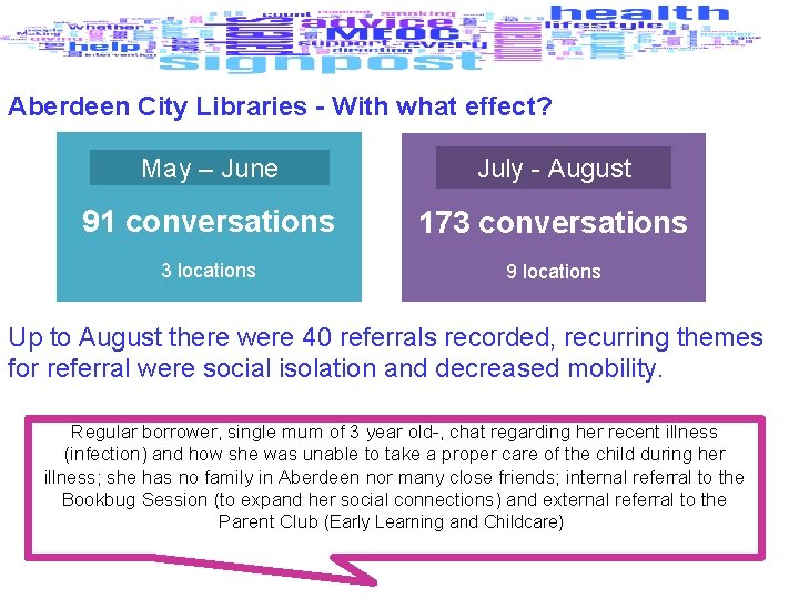 Aberdeen City Libraries - With what effect? May – June July - August 91