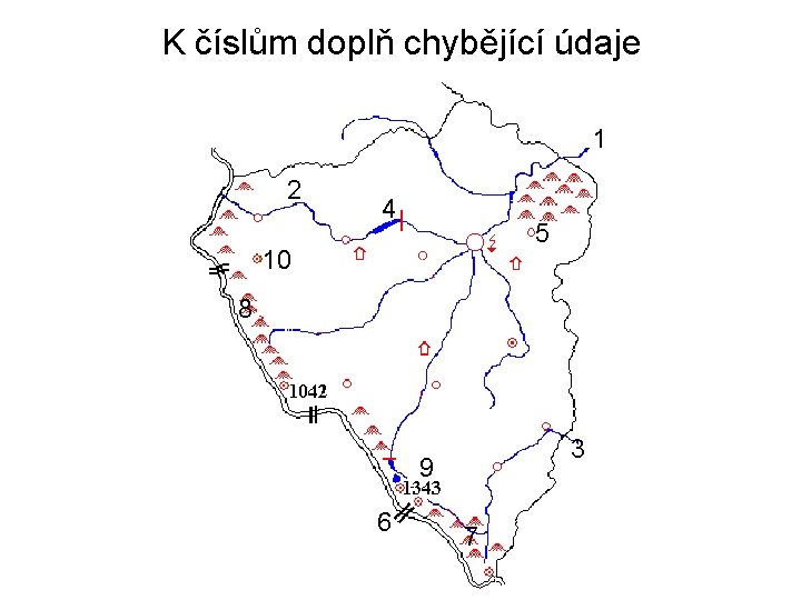 K číslům doplň chybějící údaje 1 2 4 5 10 8 3 9 6