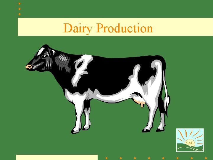 Dairy Production SAE 