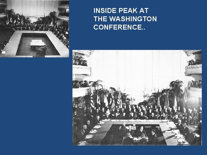 INSIDE PEAK AT THE WASHINGTON CONFERENCE. . 