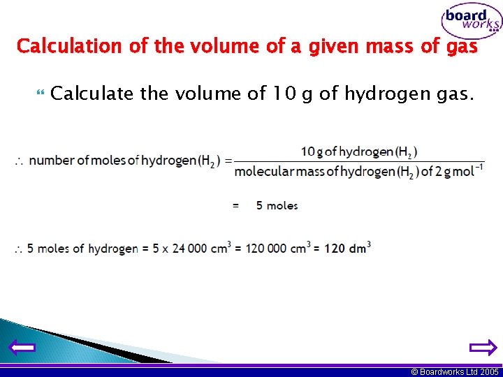 Calculation of the volume of a given mass of gas Calculate the volume of
