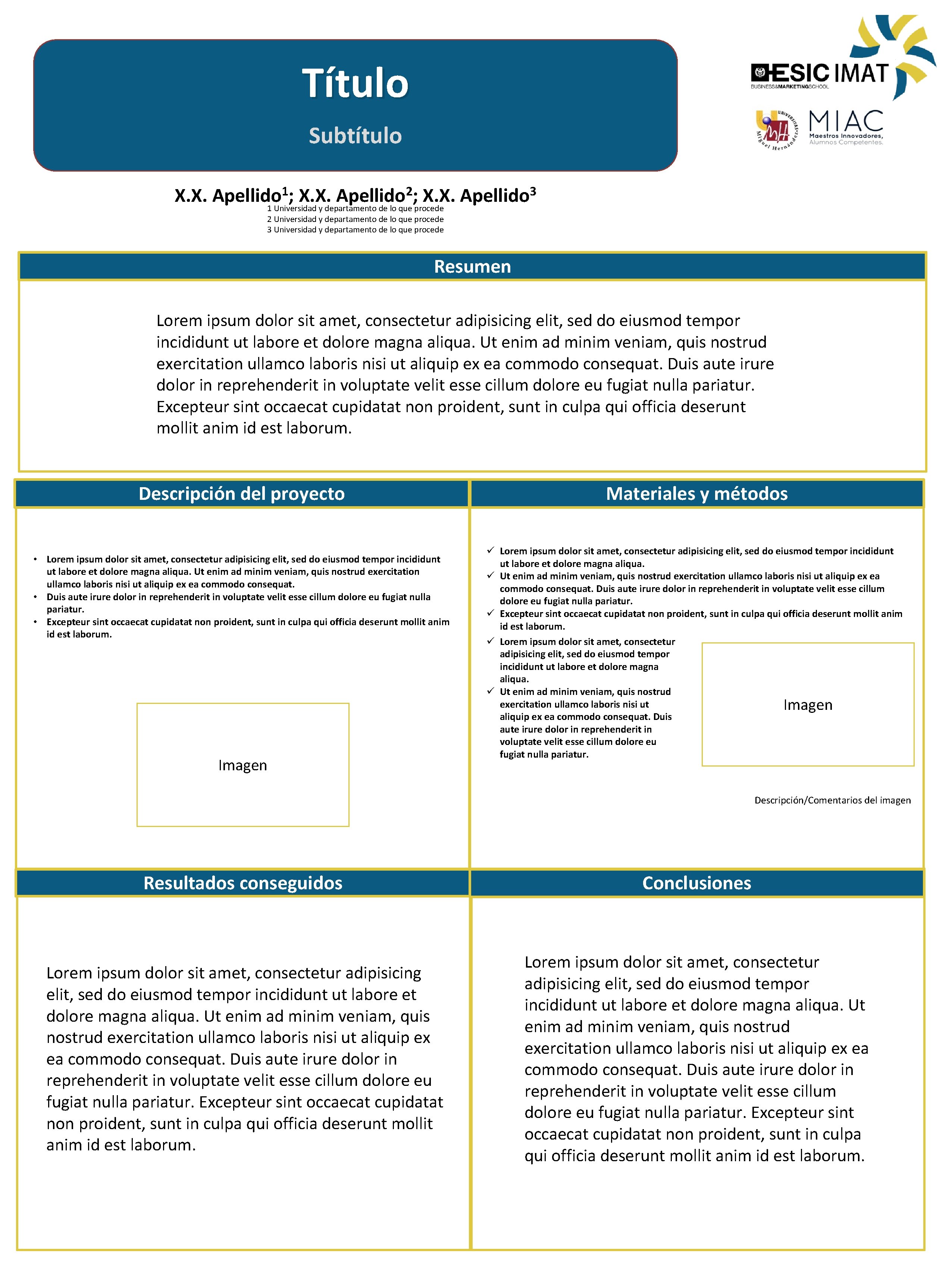 Título Subtítulo X. X. 1 Apellido ; 2 Apellido ; X. X. 1 Universidad