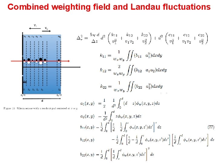 Combined weighting field and Landau fluctuations Werner Riegler, CERN 24 