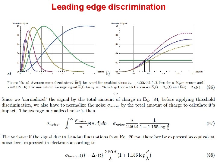 Leading edge discrimination Werner Riegler, CERN 29 