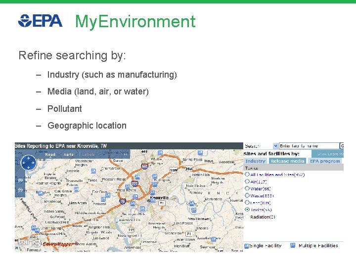 My. Environment Refine searching by: – Industry (such as manufacturing) – Media (land, air,