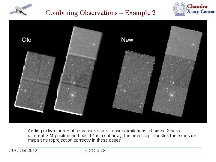 Combining Observations – Example 2 Adding in two further observations starts to show limitations: