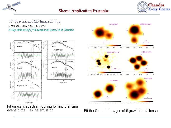 Sherpa Application Examples 1 D Spectral and 2 D Image Fitting Chen et al.