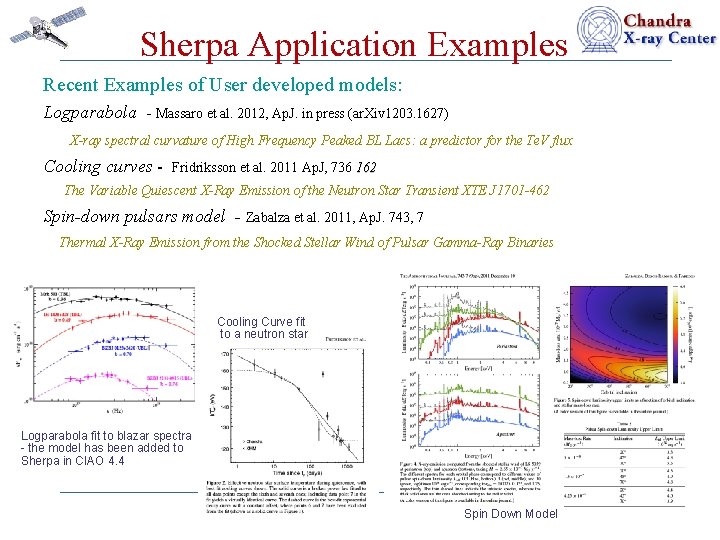 Sherpa Application Examples Recent Examples of User developed models: Logparabola - Massaro et al.