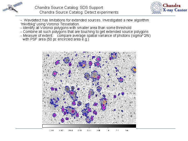 Chandra Source Catalog: SDS Support Chandra Source Catalog: Detect experiments - Wavdetect has limitations