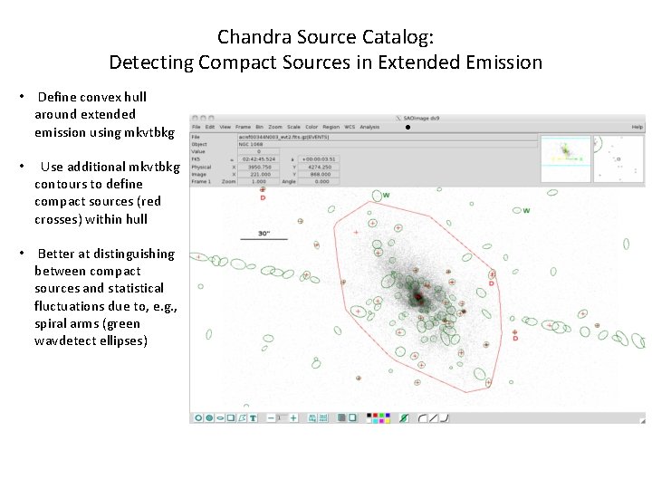 Chandra Source Catalog: Detecting Compact Sources in Extended Emission • Define convex hull around