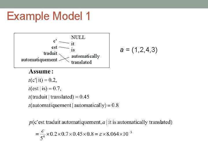 Example Model 1 c’ est traduit automatiquement NULL it is automatically translated Academia Sinica