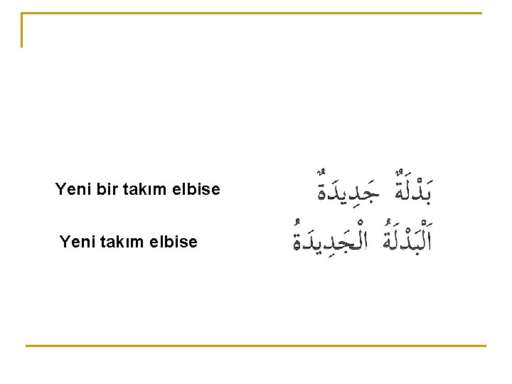 Yeni bir takım elbise Yeni takım elbise 