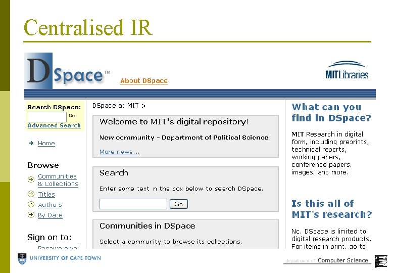 Centralised IR 