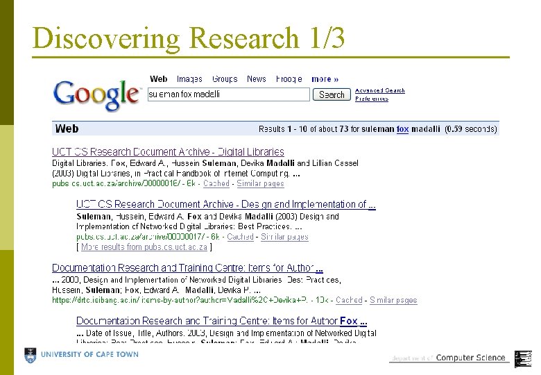 Discovering Research 1/3 