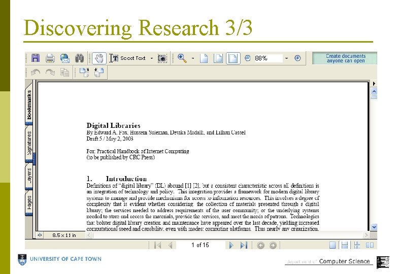 Discovering Research 3/3 