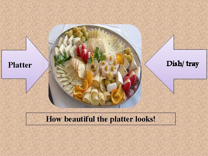 Dish/ tray Platter How beautiful the platter looks! 